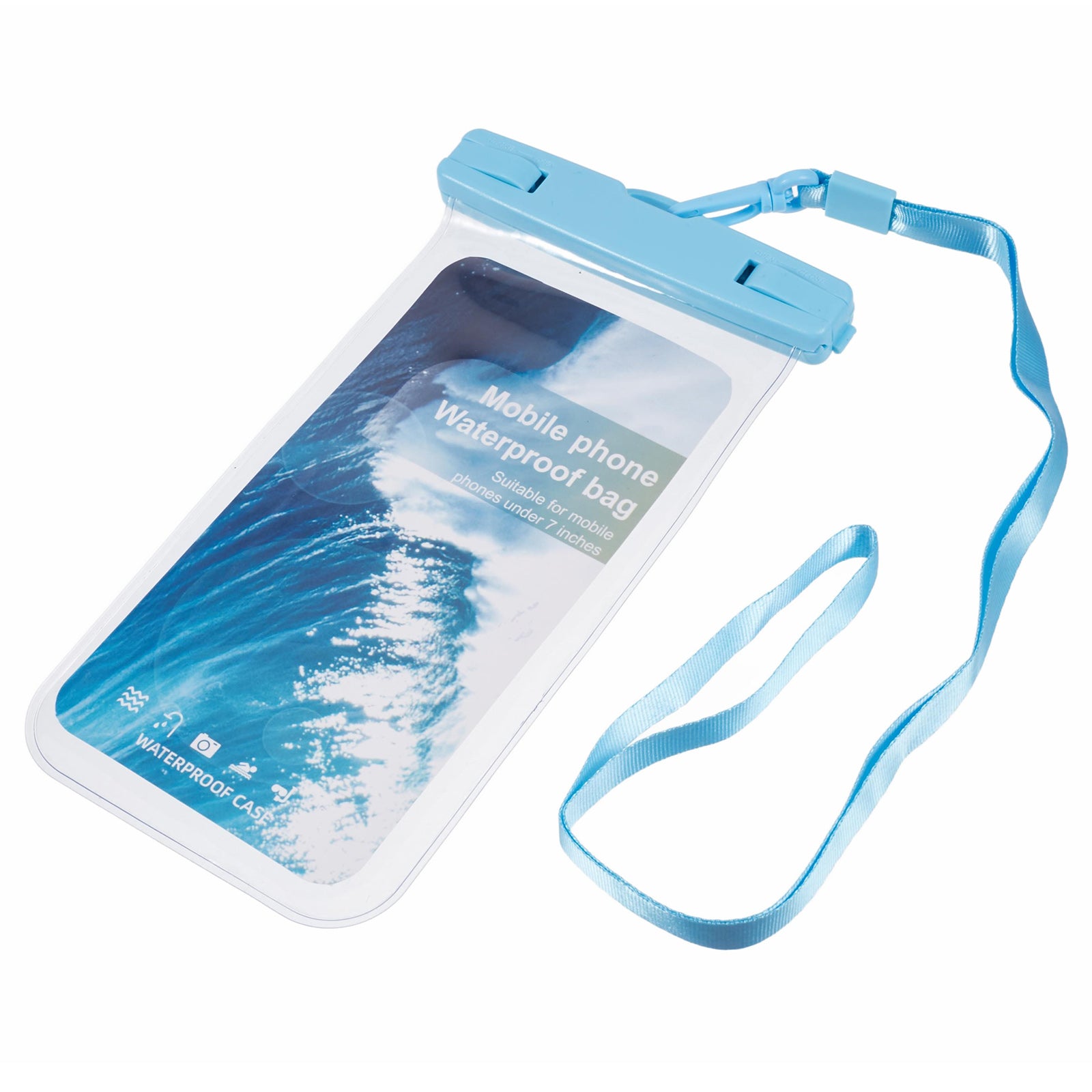 Waterproof Phone Pouch Case Holder for Under 6.5-inches Phone Underwater Clear Cellphone Dry Bag