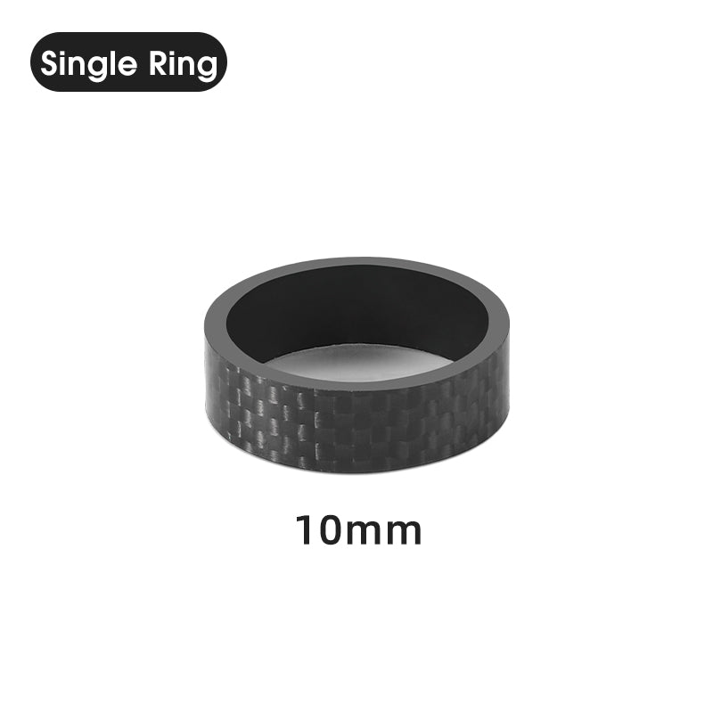 WEST BIKING 10mm Carbon Fiber MTB Bike Front Fork Spacer Spare Parts Bicycle Stem Fork Gasket