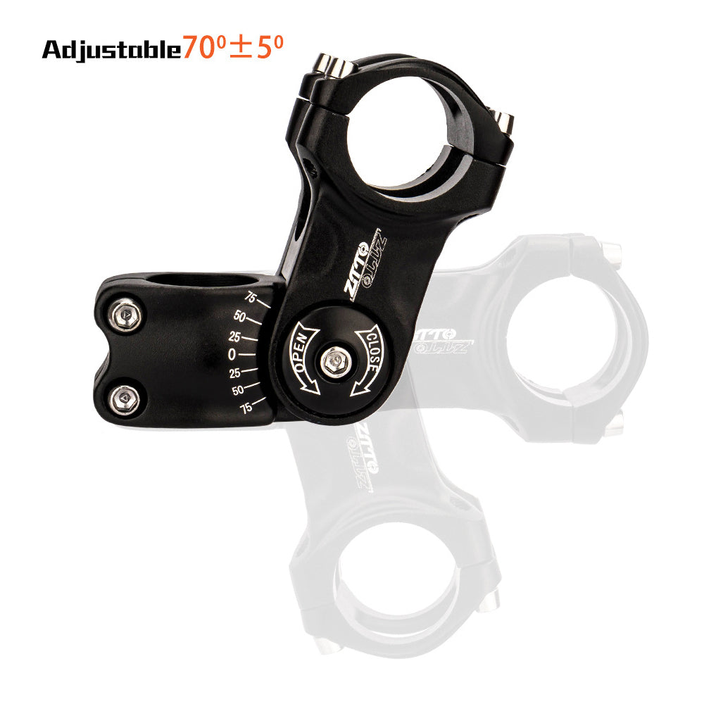 ZTTO CNCKTBL Angle Adjustable Bike Handlebar Stem CNC Aluminum Alloy MTB Bicycle Stem Riser