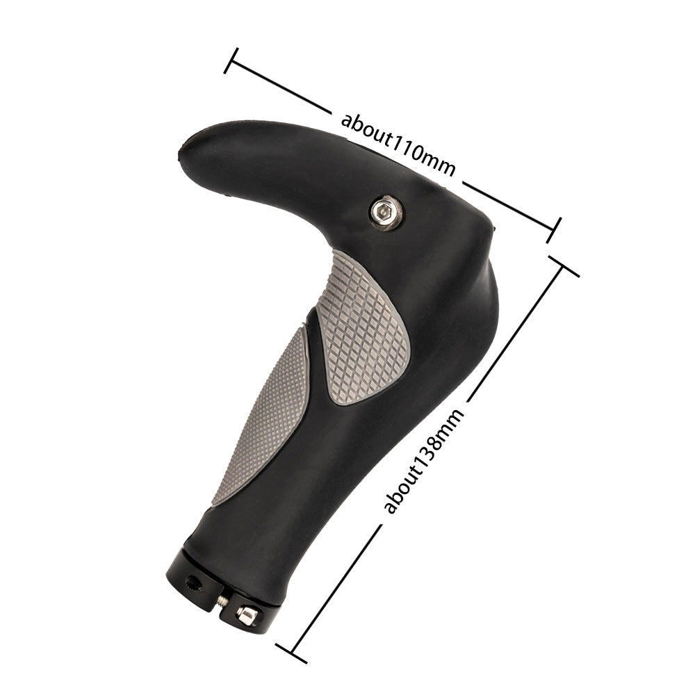 ZTTO AG43 1 Pair Bicycle Ergonomic Horn Shape Handlebar Grip Cover for MTB Bike