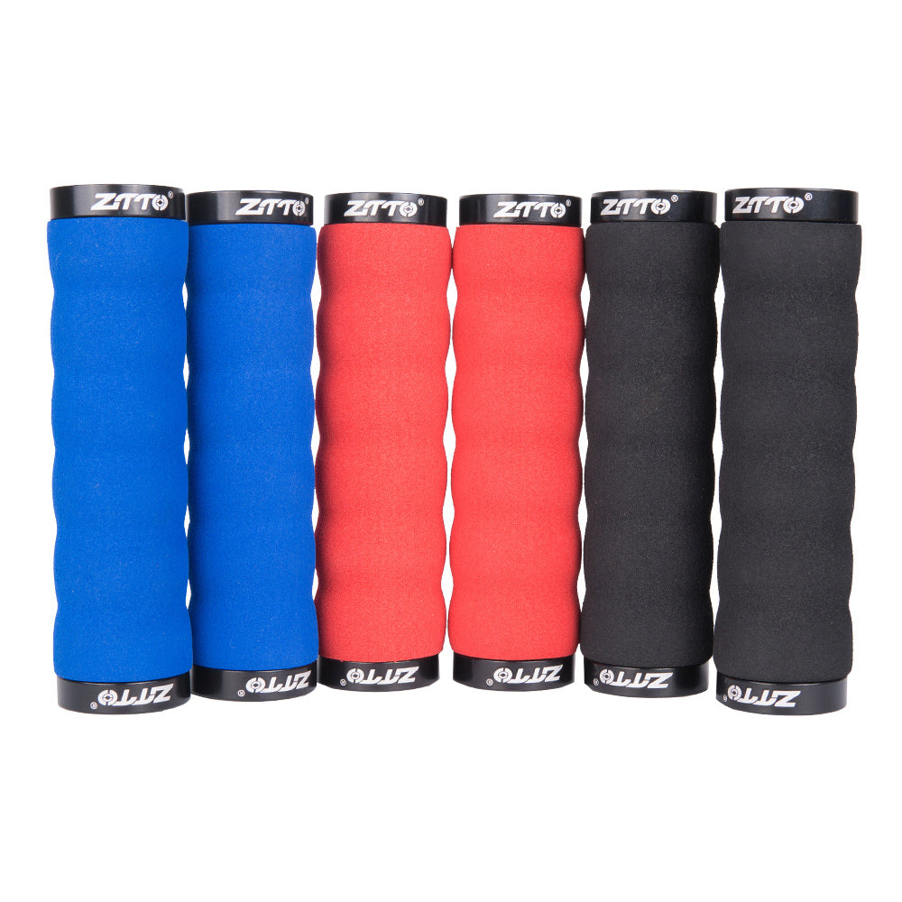 ZTTO AG30 Bicycle Shockproof Sponge Anti-Slip Lock Grips for Mountain Bike