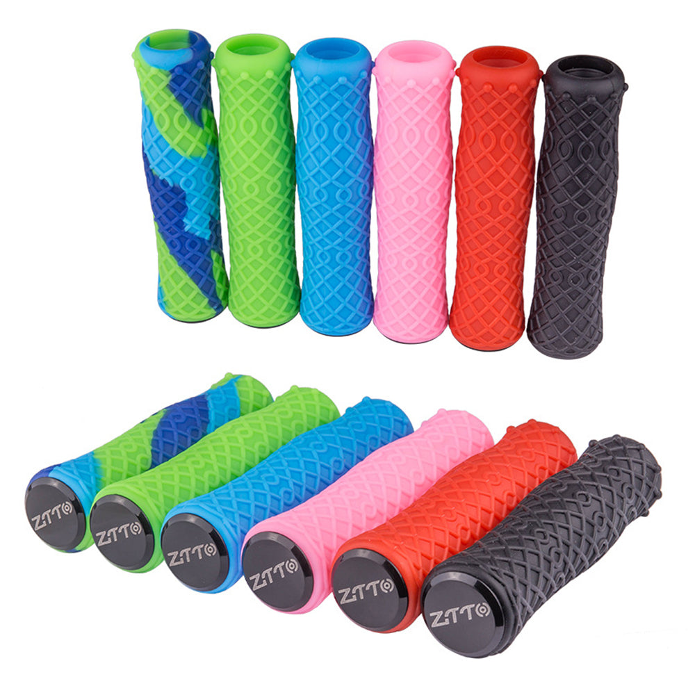 ZTTO AG111 Mountain Bike Hand Grips Shock-absorbing Silicone Handlebar Grips