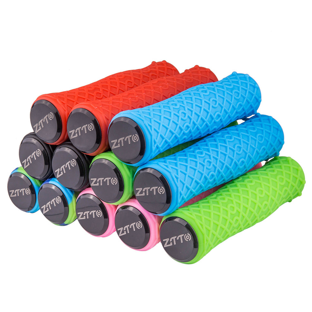 ZTTO AG111 Mountain Bike Hand Grips Shock-absorbing Silicone Handlebar Grips