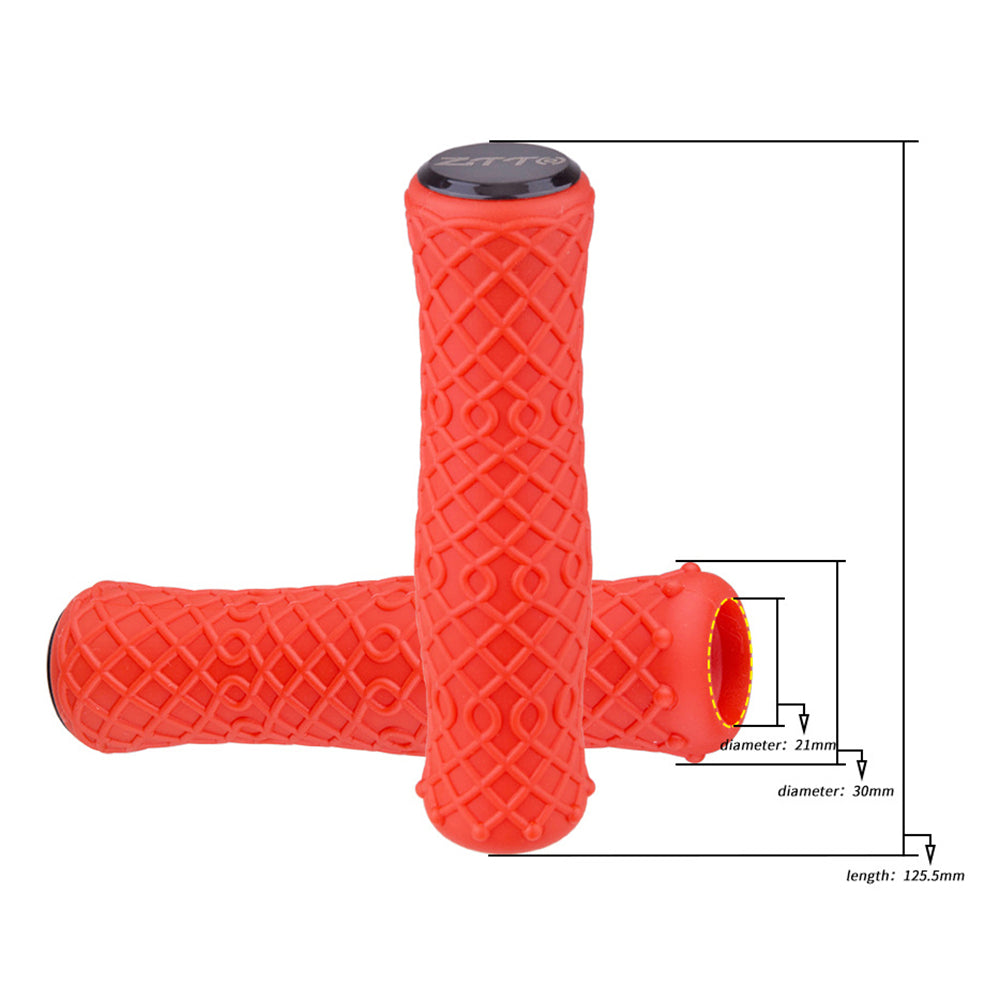 ZTTO AG111 Mountain Bike Hand Grips Shock-absorbing Silicone Handlebar Grips