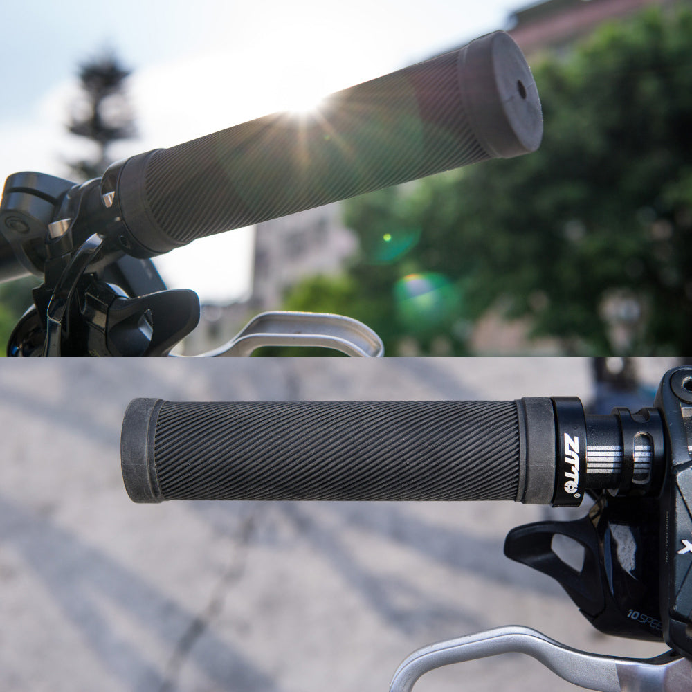 ZTTO AG40 Bike Anti-slip Handlebar Single-sided Locking Shockproof Rubber Bicycle Grips