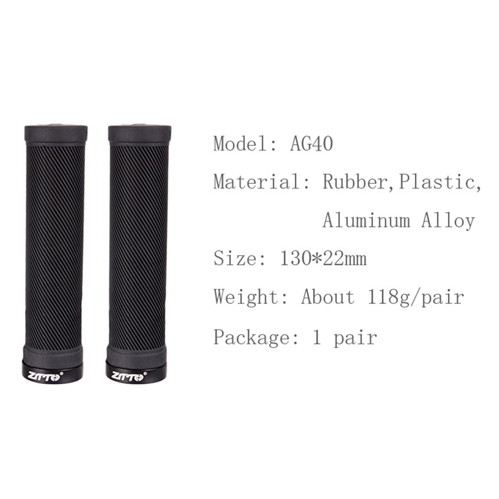 ZTTO AG40 Bike Anti-slip Handlebar Single-sided Locking Shockproof Rubber Bicycle Grips