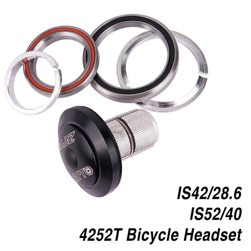 ZTTO 4252T Bike Headset 42mm 52mm Tapered Tube Fork Integrated Angular Contact Bicycle Headset