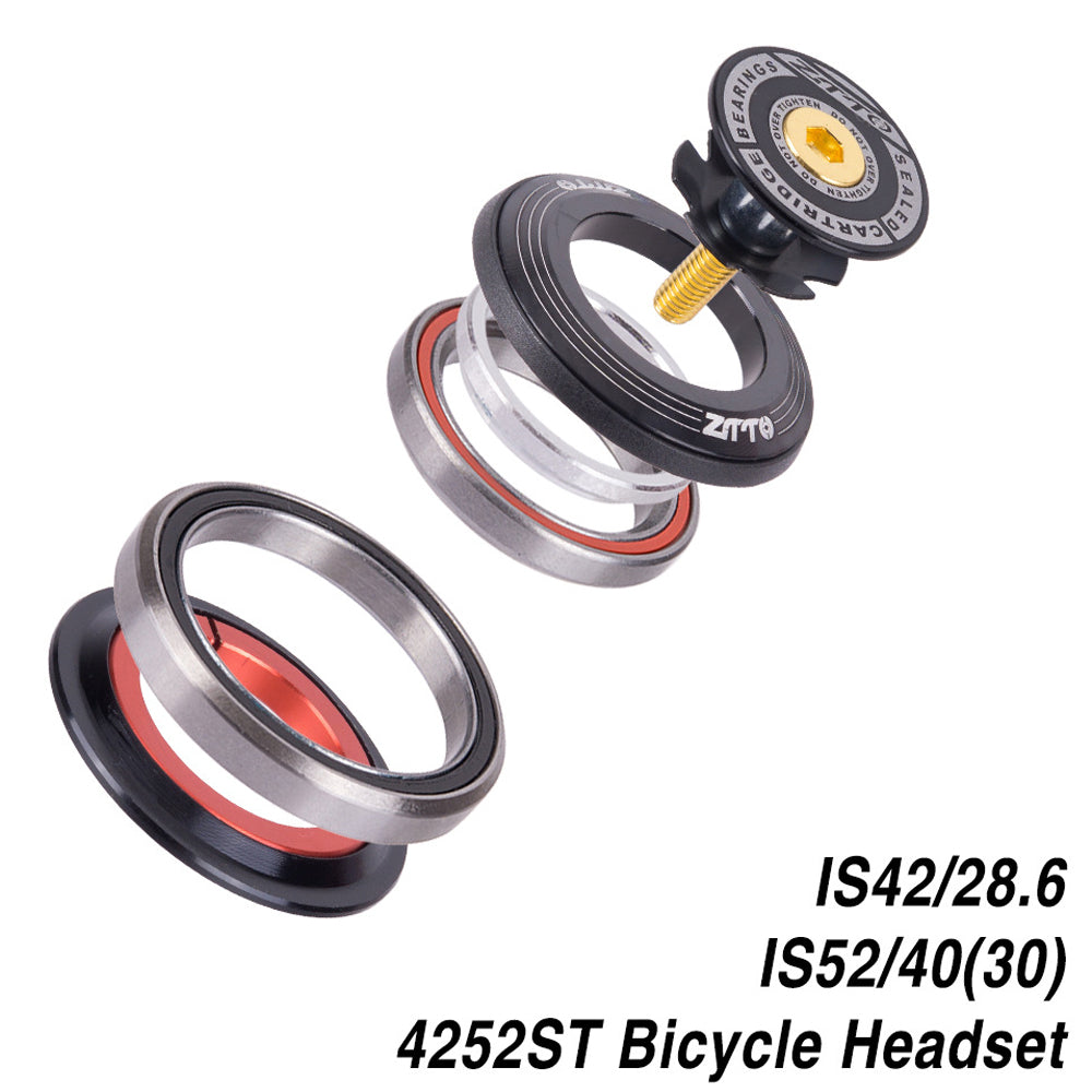 ZTTO 4252ST MTB Bike Headset Tapered Tube to Straight Tube Front Fork Bearing Headset