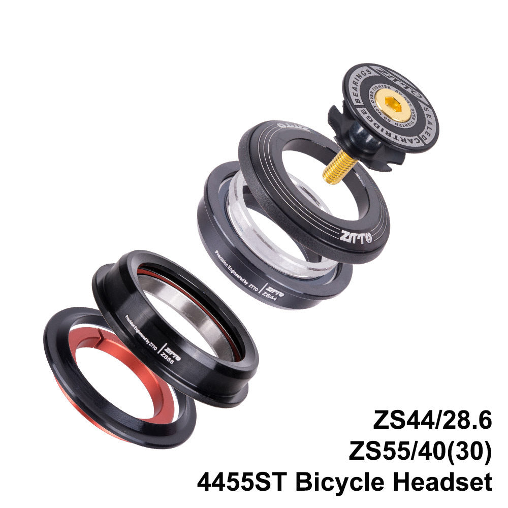 ZTTO 4455ST Aluminum Alloy Bike Headset Tapered / Straight Tube Front Fork Bearing Headset