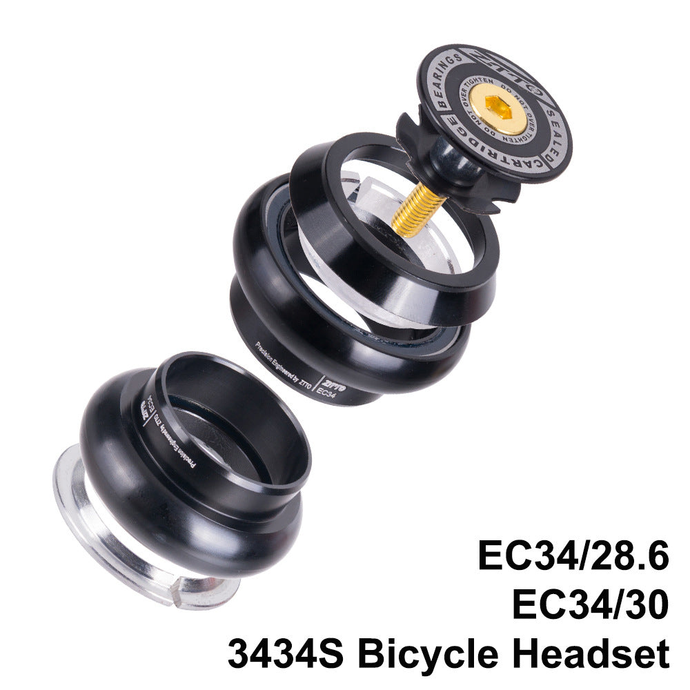 ZTTO 3434S 34mm Aluminum Alloy Bike Headset Straight Tube Front Fork Bearing Headset