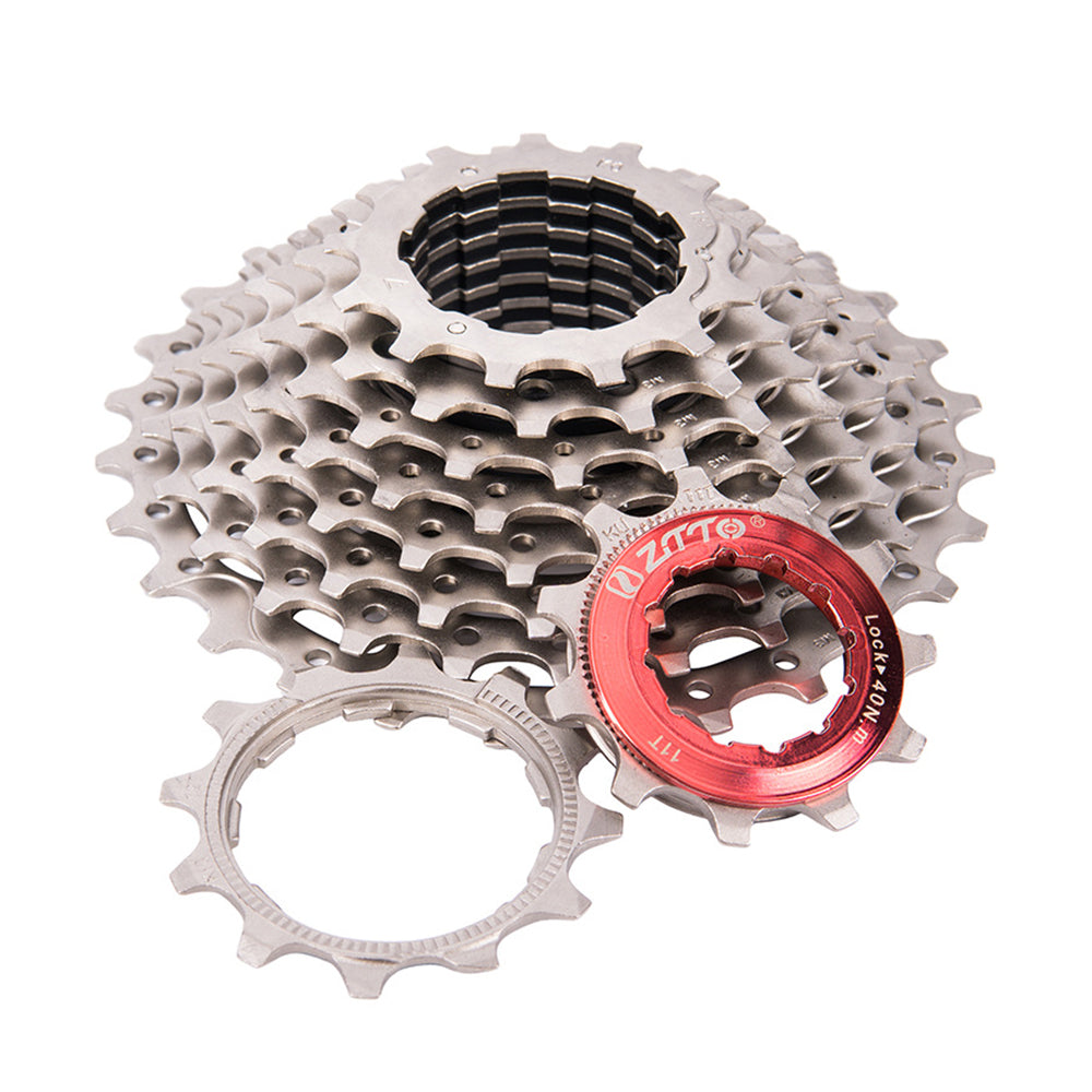 ZTTO 1028Y Bicycle Steel Flywheel Road Bike Hollow 10 Speed 11-28T Cassette Flywheel