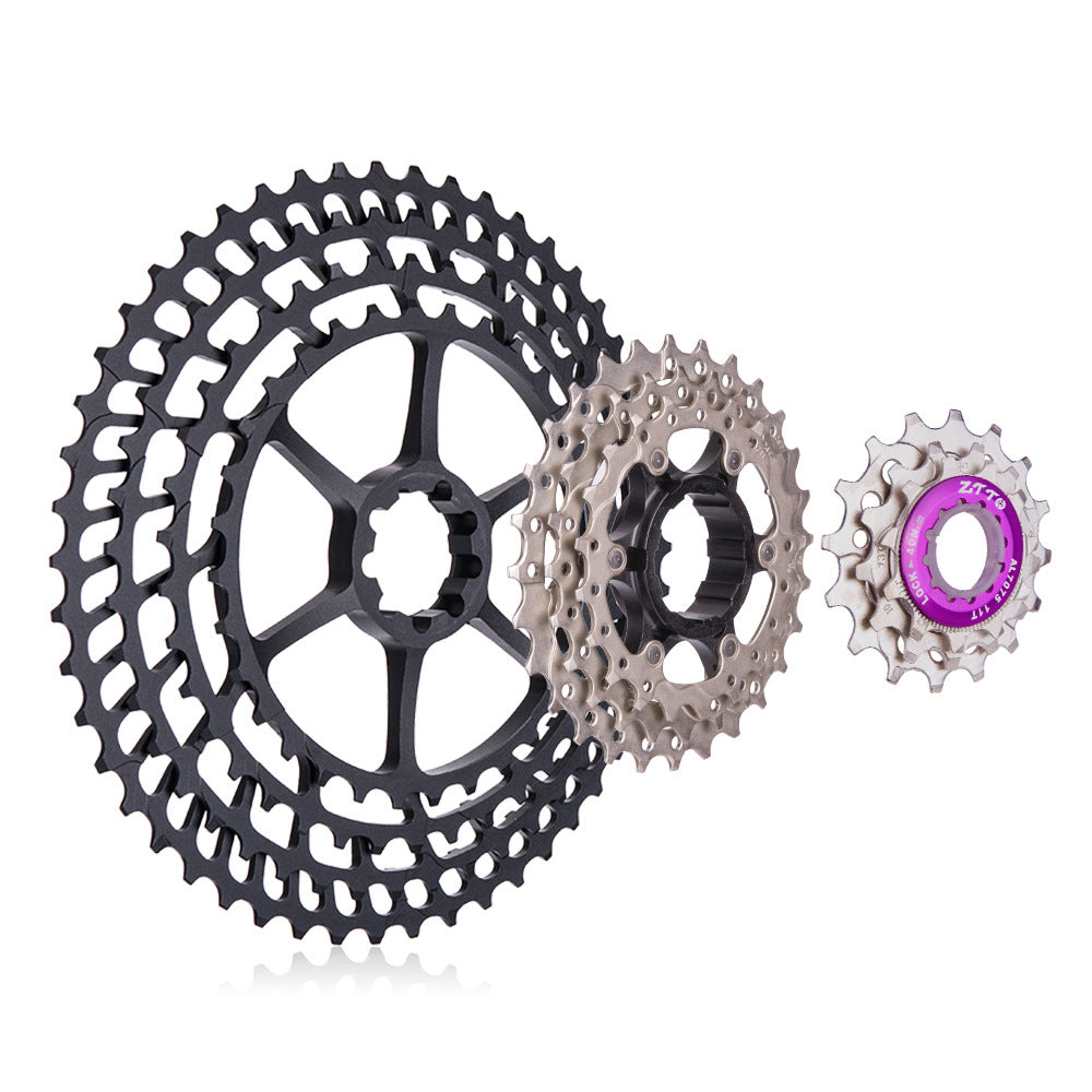 ZTTO 1050SLRHY Aluminum Alloy Flywheel 10 Speed 11T-50T Racing Bike Cassette Replacement