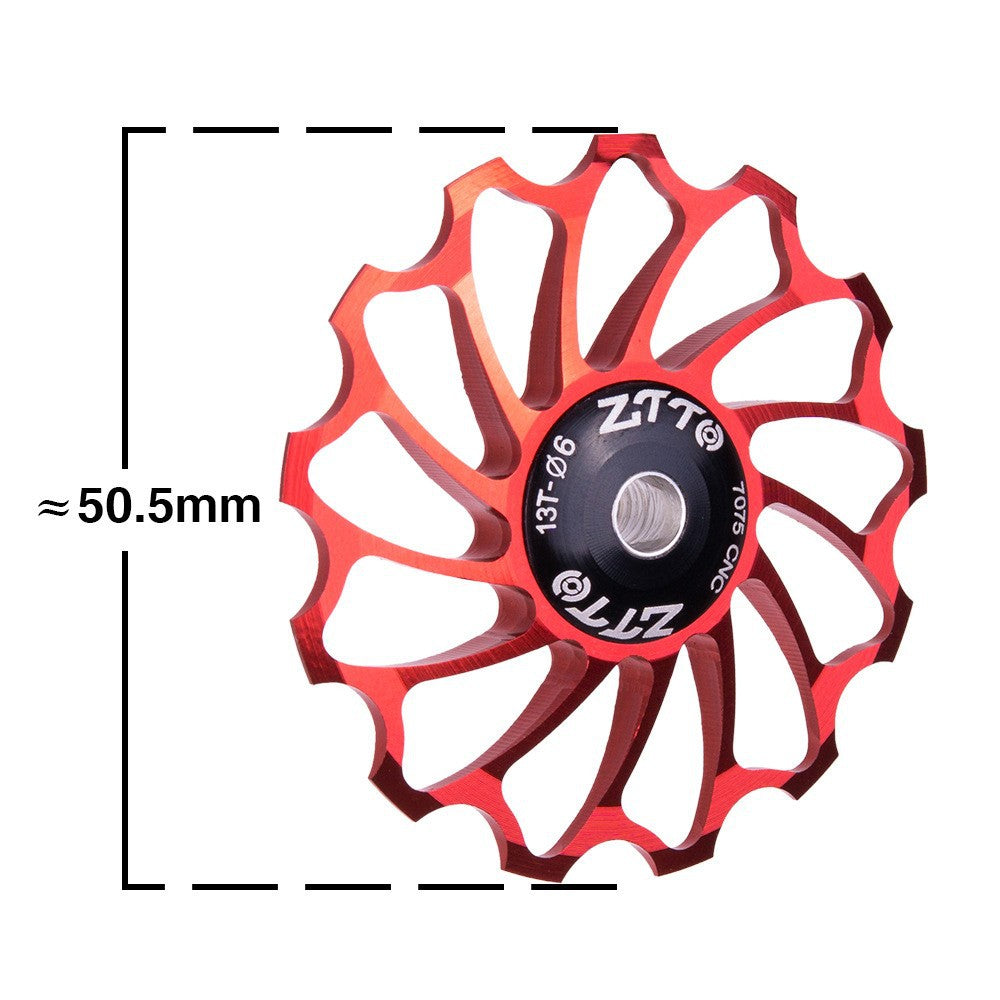 ZTTO 13T Aluminium Alloy Rear Derailleur Guide Roller Mountain Bicycle Ceramic Bearing Wheel