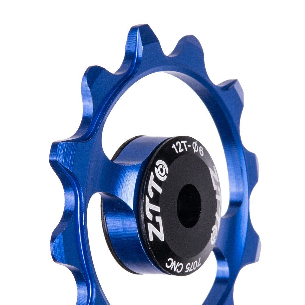ZTTO ZT-12T Mountain Bike 12T Ceramic Bearing Derailleur Pulley Aluminum Alloy Guide Wheel