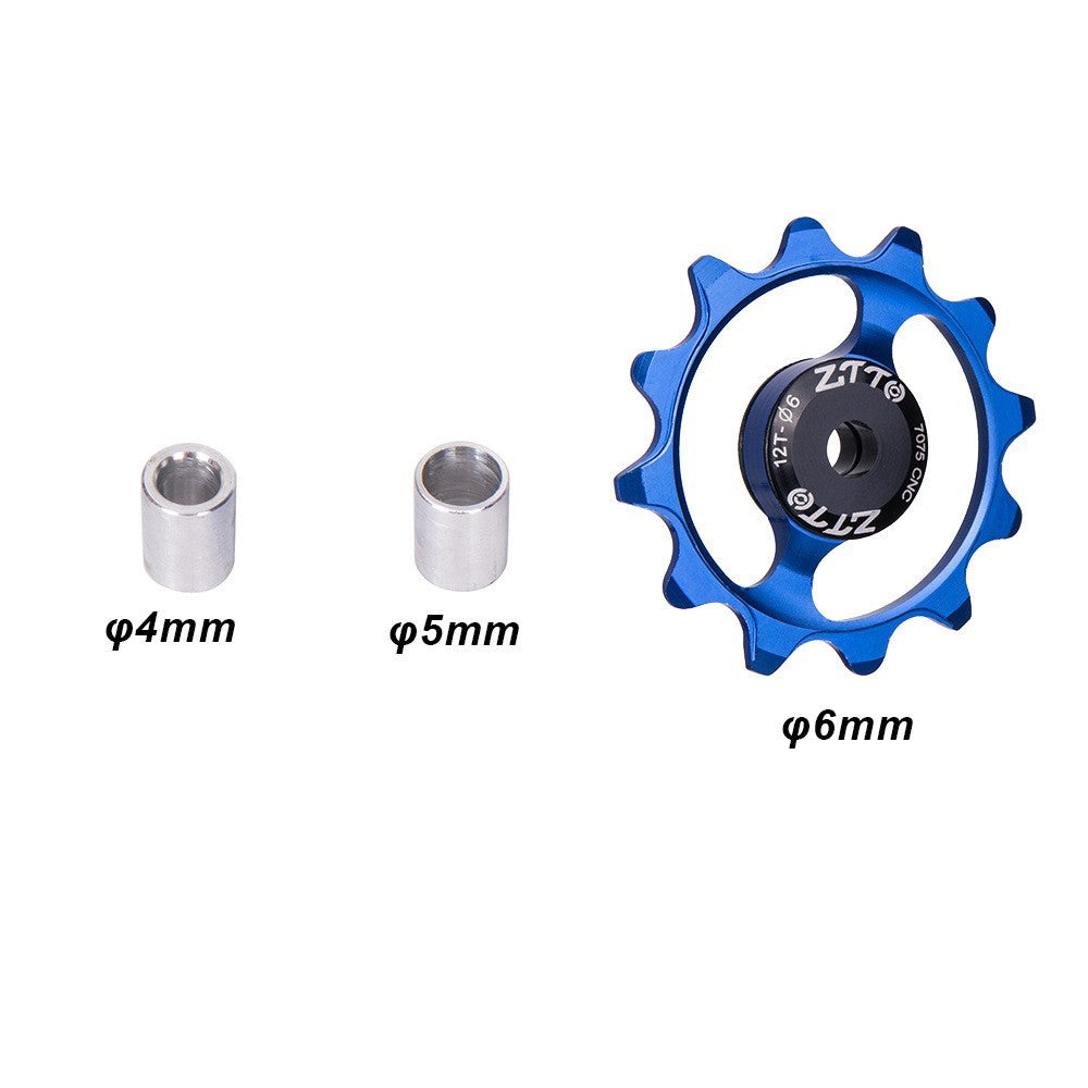 ZTTO ZT-12T Mountain Bike 12T Ceramic Bearing Derailleur Pulley Aluminum Alloy Guide Wheel