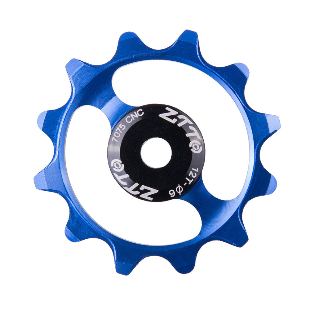 ZTTO ZT-12T Mountain Bike 12T Ceramic Bearing Derailleur Pulley Aluminum Alloy Guide Wheel