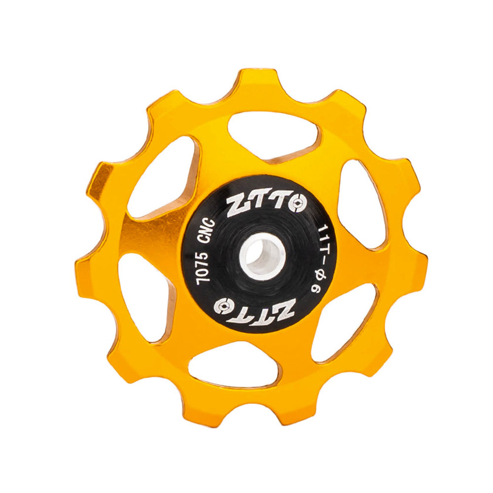 ZTTO 11T Rear Derailleur Pulley Bike Bicycle Metal Bearing Jockey Wheel Aluminium Alloy Rear Derailleur Guide Roller