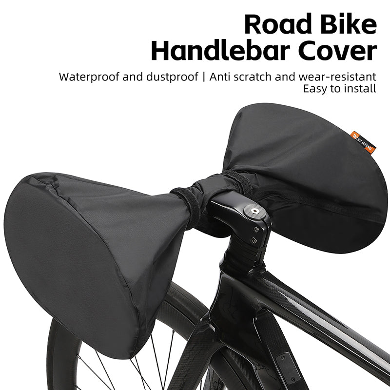 WEST BIKING YP0719375 Bicycle Handlebar Cover 210D Nylon Road Bike Handlebar Dust Cover