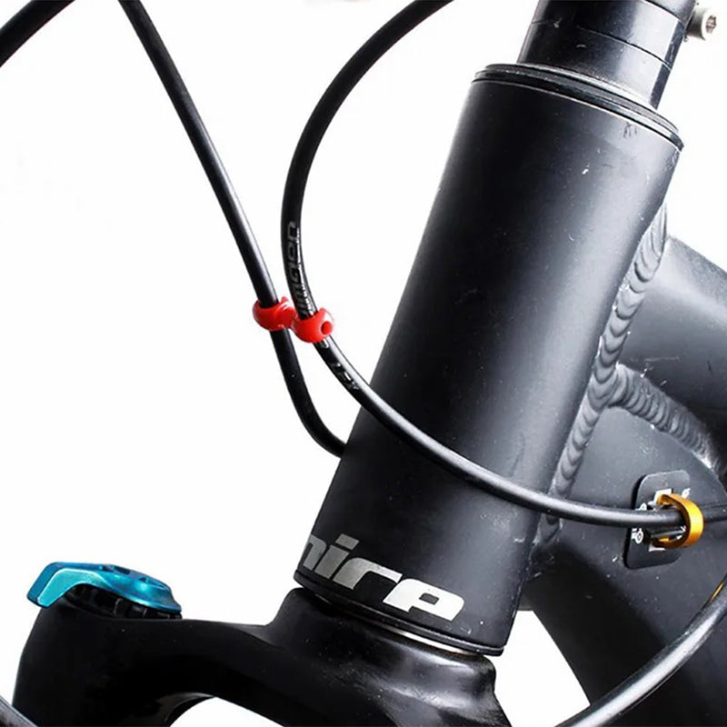 ZTTO 10Pcs Bicycle Cross Line Clips Mountain Road Bicycle Brake Gear Cable S Style Clips