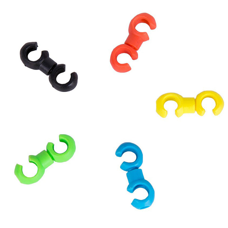 ZTTO 10Pcs Bicycle Cross Line Clips Mountain Road Bicycle Brake Gear Cable S Style Clips