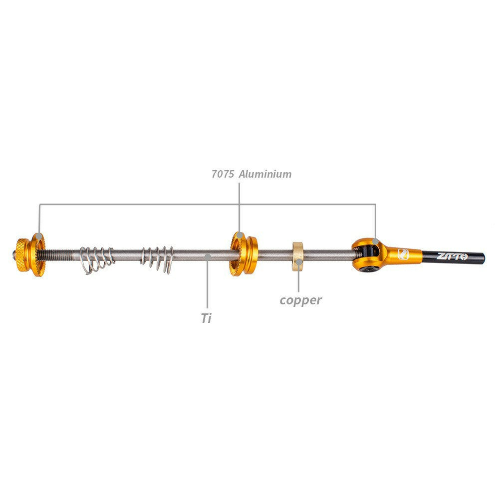ZTTO QR5 1 Pair MTB Quick Release Skewers Bicycle Wheel Hub Front and Rear Clip Bolt Lever Axle Set