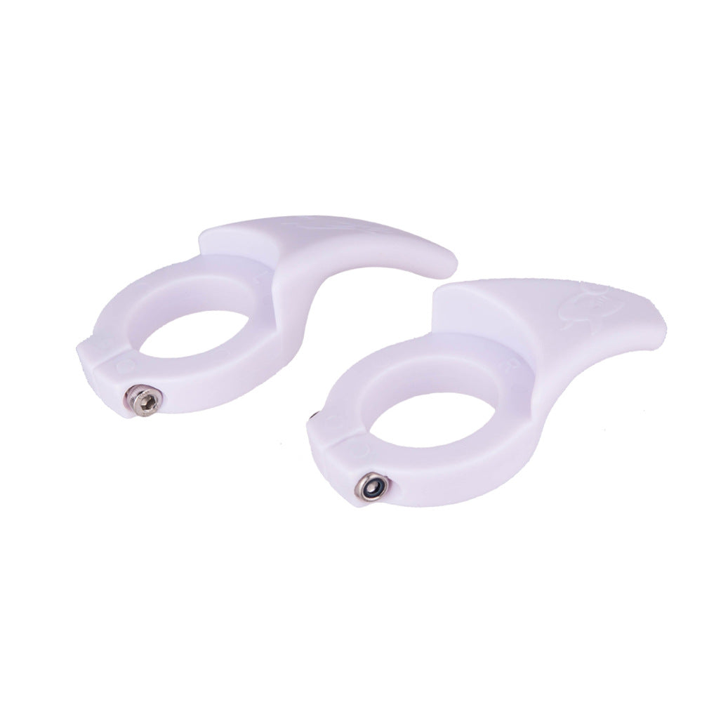 1 Pair Bicycle Handlebar Grips Polycarbonate + Fiberglass MTB Bike Horn Vice Grip