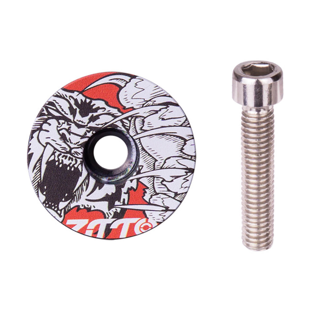ZTTO 28.6mm Bike Front Fork Stem Top Caps Aluminum Alloy  Bicycle Headset Top Covers with Bolts