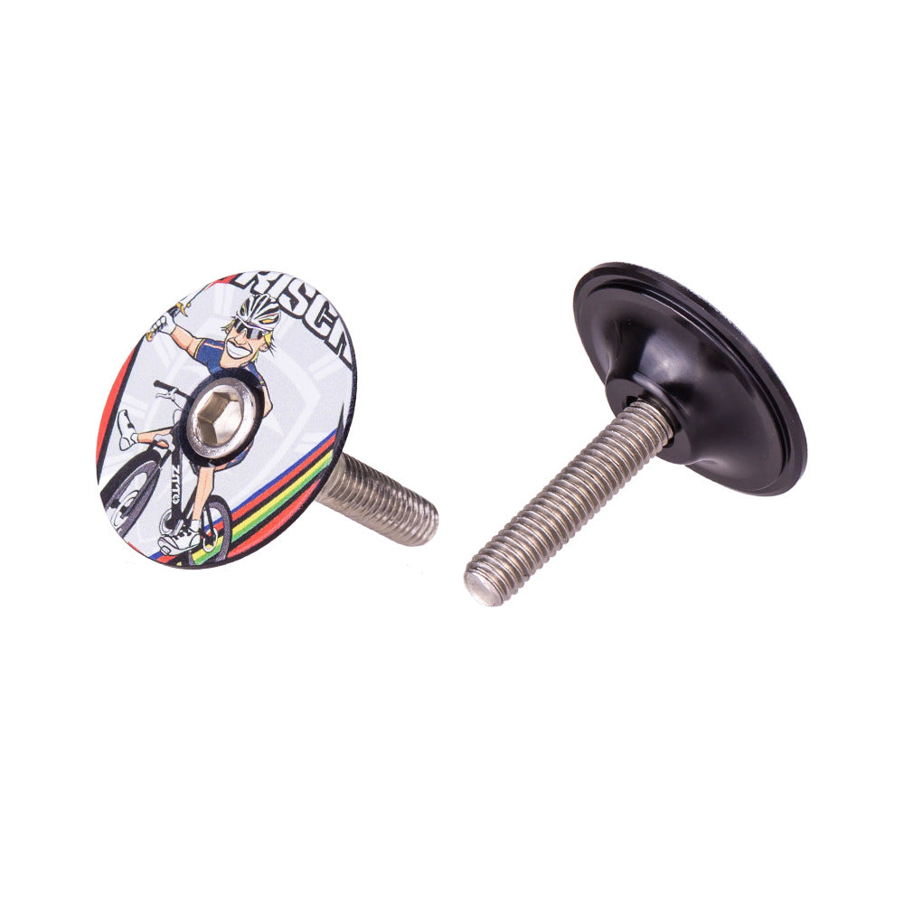 ZTTO 28.6mm Bike Front Fork Stem Top Caps Aluminum Alloy  Bicycle Headset Top Covers with Bolts