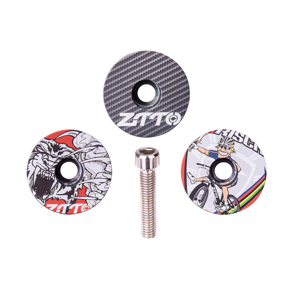 ZTTO 28.6mm Bike Front Fork Stem Top Caps Aluminum Alloy  Bicycle Headset Top Covers with Bolts