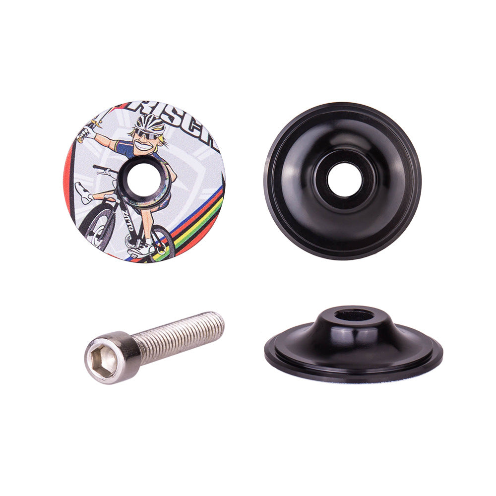 ZTTO 28.6mm Bike Front Fork Stem Top Caps Aluminum Alloy  Bicycle Headset Top Covers with Bolts