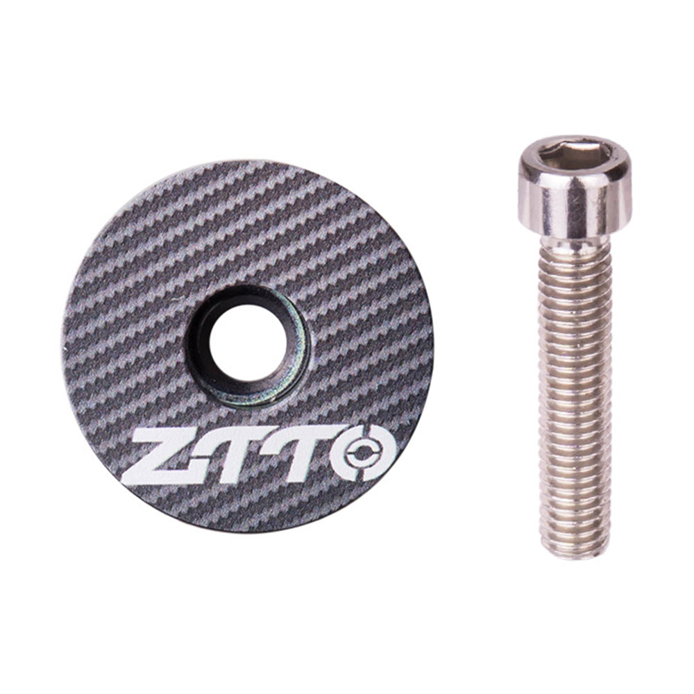 ZTTO 28.6mm Bike Front Fork Stem Top Caps Aluminum Alloy  Bicycle Headset Top Covers with Bolts