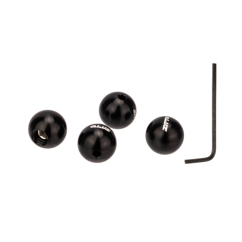 ZTTO XWM2 4pcs Ball Aluminum Alloy Bike Brake Cable Caps Gear Wire End Tips Crimps with Wrench for Road Bike