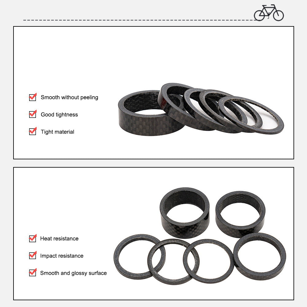 ZTTO 28.6mm Bicycle Headset Spacer Carbon Fiber Gasket Bike Front Fork Spare Parts