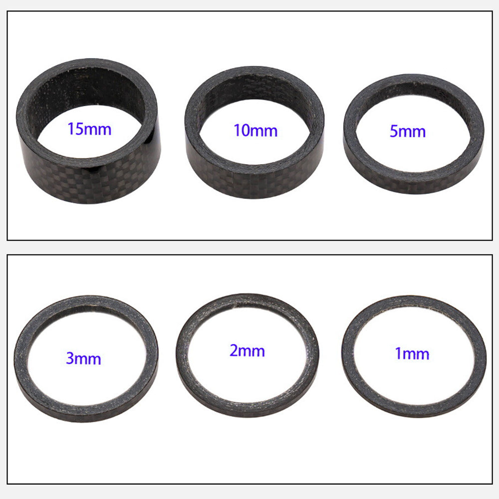 ZTTO 28.6mm Bicycle Headset Spacer Carbon Fiber Gasket Bike Front Fork Spare Parts
