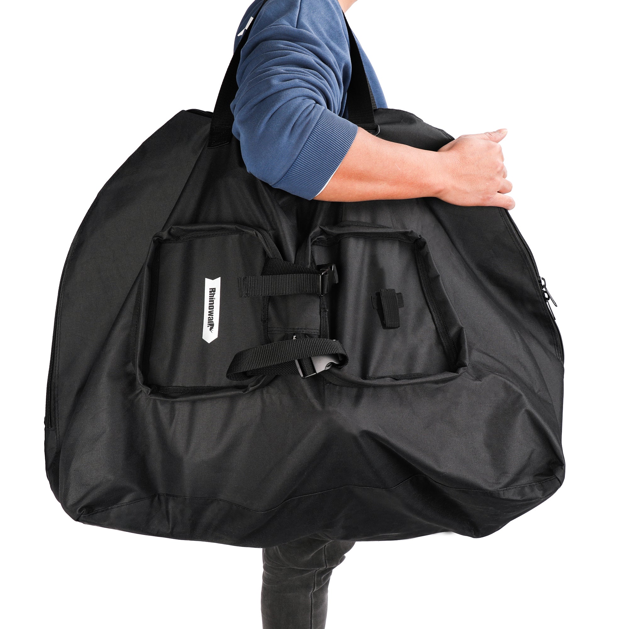 RHINOWALK RF203 20 inch Bike Front Bag Large Capacity Shoulder Bag Folding Storage Bag