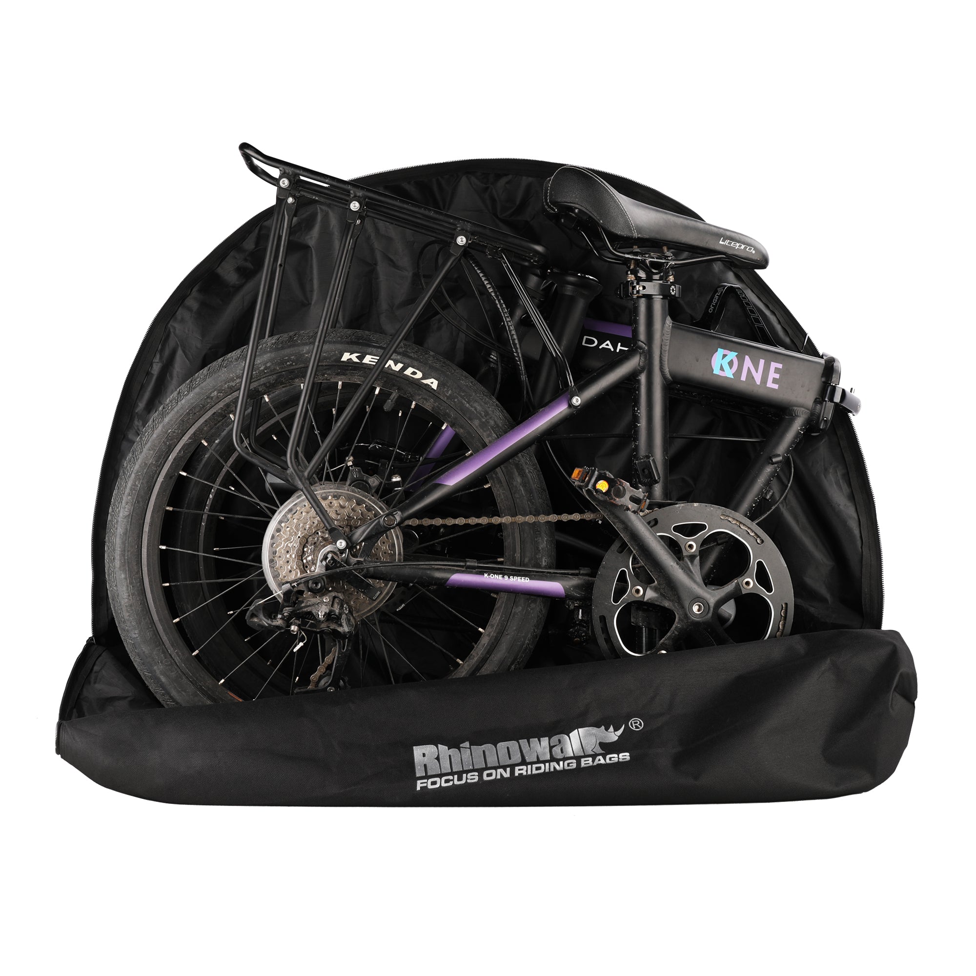 RHINOWALK RF203 20 inch Bike Front Bag Large Capacity Shoulder Bag Folding Storage Bag