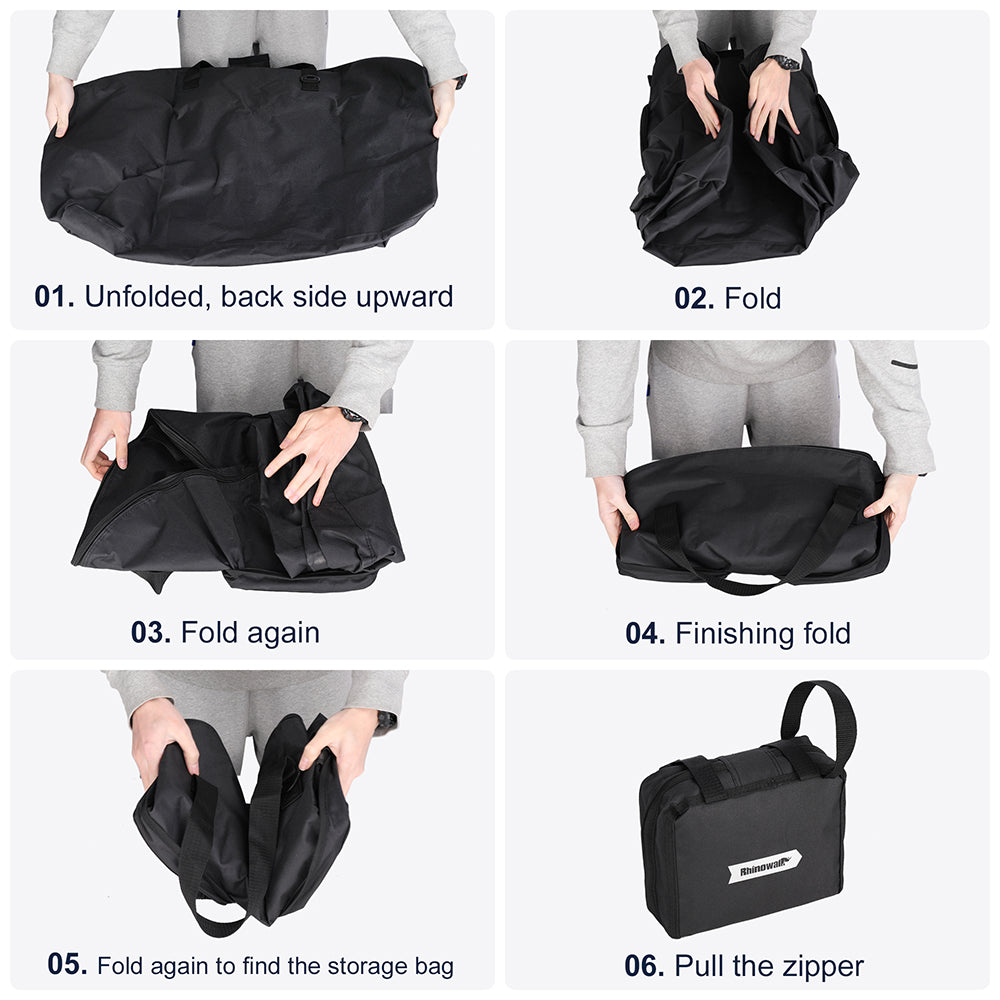 RHINOWALK RF163 14-16 inch Bike Front Bag Folding Shoulder Bag Outdoor Carrying Bag