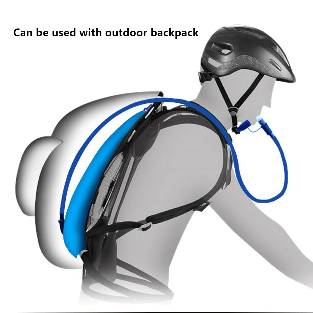 NEWBOLER BOT006 3L Portable PEVA Water Pack Hydration Bladder for Cycling Hiking Running (No FDA, BPA Free)