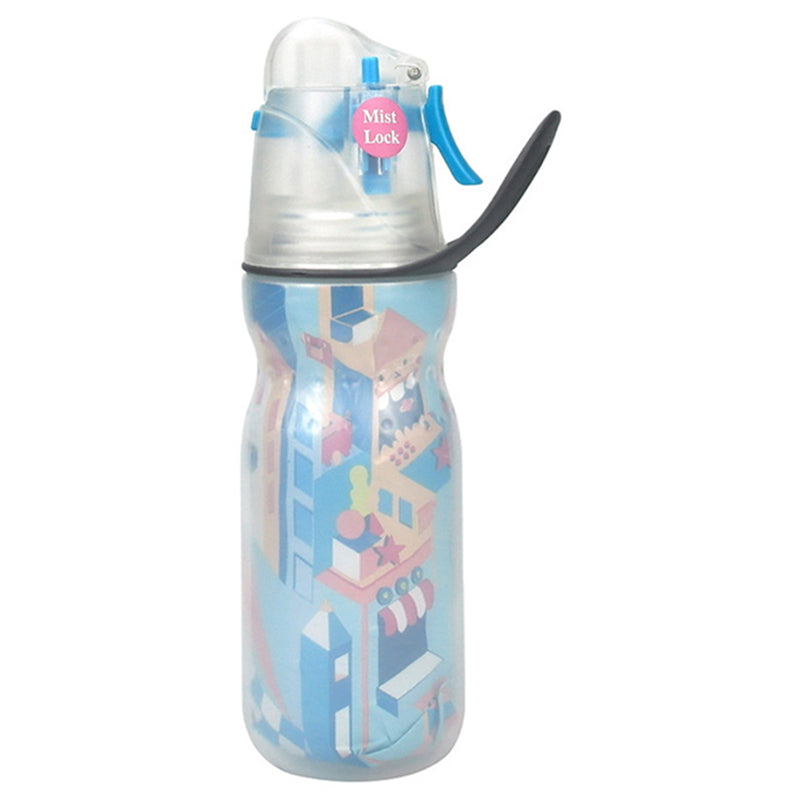 470ml Summer Outdoor Sports Bottle Training Spray Cooling Water Bottle (3-layer Insulated) (No FDA, BPA-Free)