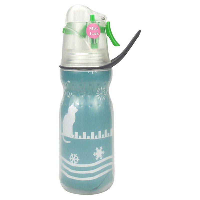 470ml Summer Outdoor Sports Bottle Training Spray Cooling Water Bottle (3-layer Insulated) (No FDA, BPA-Free)