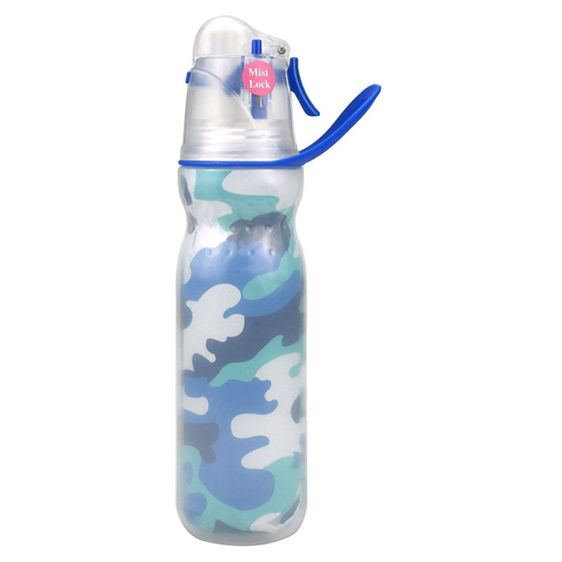 590ml Misting Water Bottle 3-layer Insulated Summer Outdoor Sports Bottle (No FDA, BPA-Free)