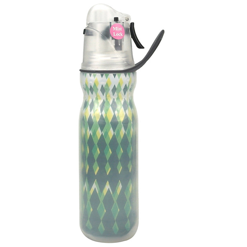 590ml Misting Water Bottle 3-layer Insulated Summer Outdoor Sports Bottle (No FDA, BPA-Free)