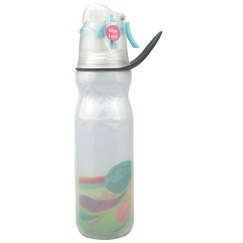 590ml Misting Water Bottle 3-layer Insulated Summer Outdoor Sports Bottle (No FDA, BPA-Free)