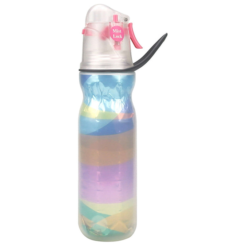 590ml Misting Water Bottle 3-layer Insulated Summer Outdoor Sports Bottle (No FDA, BPA-Free)