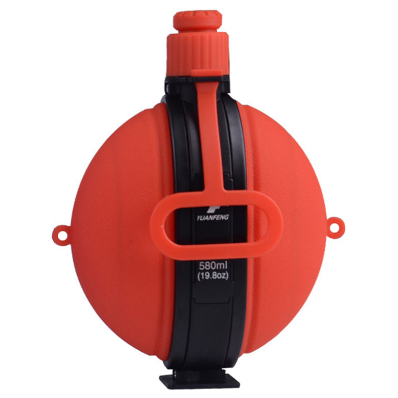 580ml Collapsible Silicone Water Bottle with Compass (No FDA, BPA-Free)