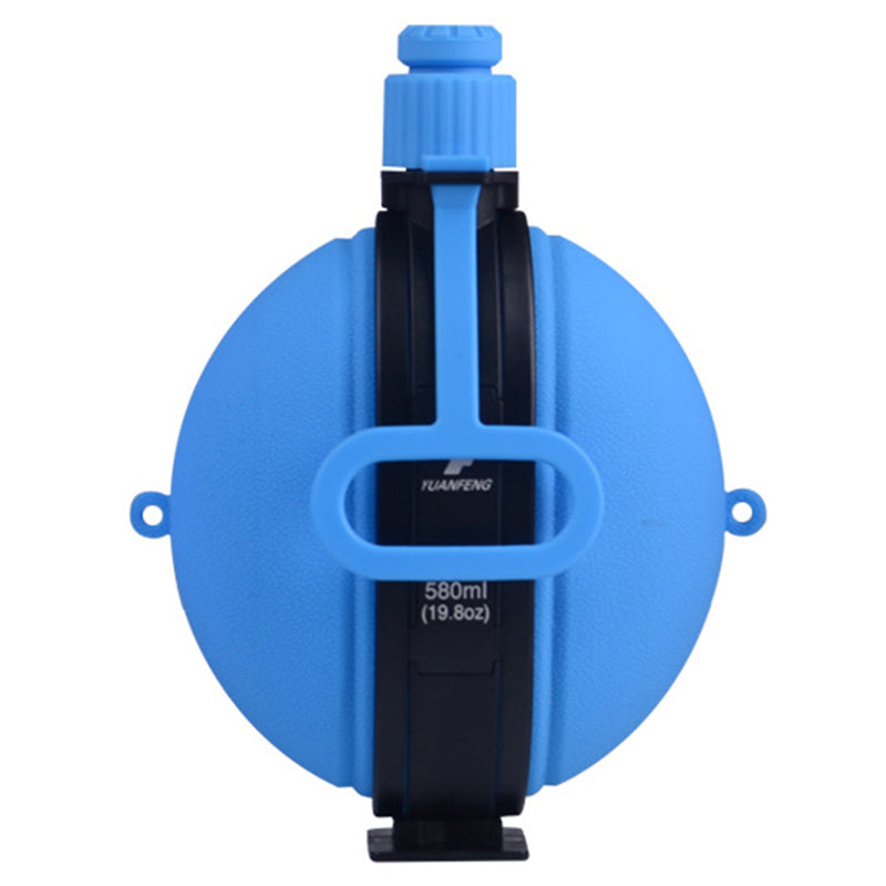 580ml Collapsible Silicone Water Bottle with Compass (No FDA, BPA-Free)