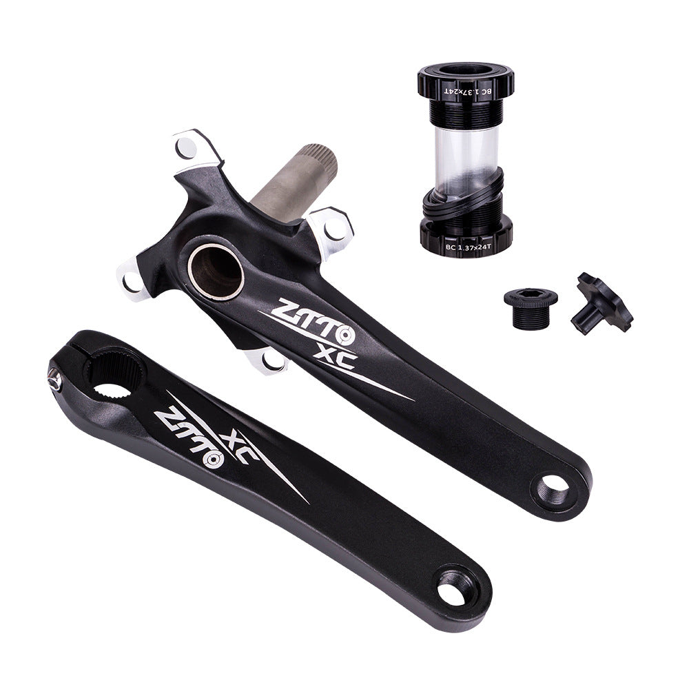 ZTTO ZT-01 Bike Cranksets Bicycle Crank Arm Set with Bottom Bracket Kit and Chainring Bolts Cycling Parts