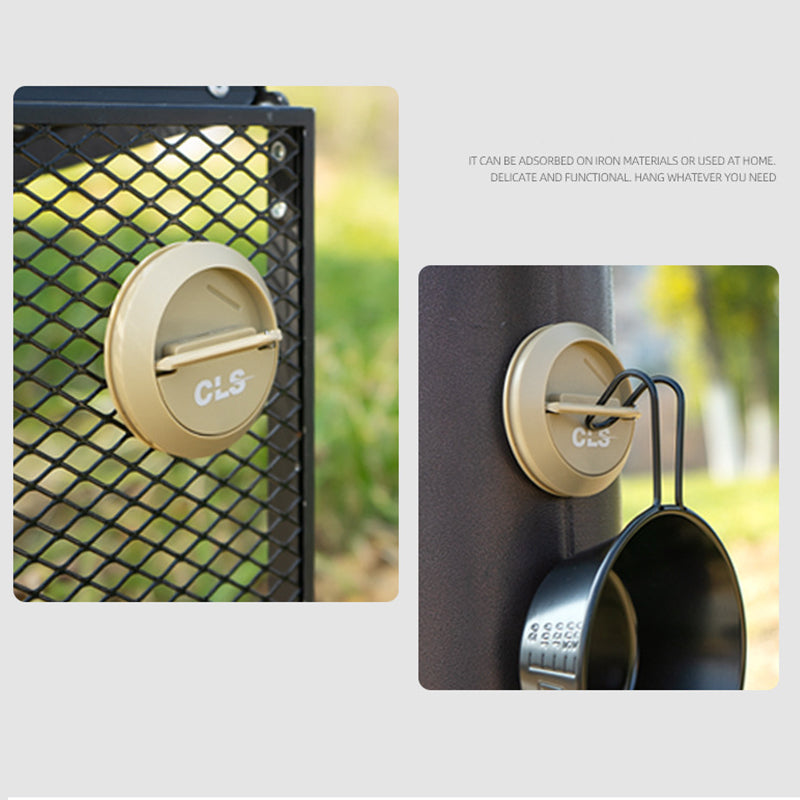 CLS Magnetic Hook ABS+Stainless Steel+Magnet Hanger for Camping Tent