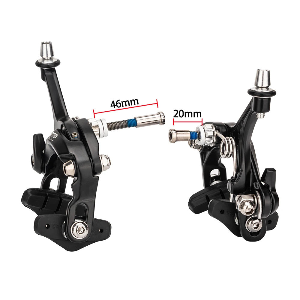 ZTTO 1 Pair Road Bike Brake Dual Pivot Calipers Bicycle Front Rear C Brake Caliper