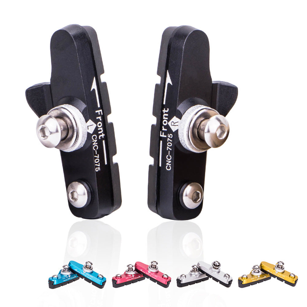 ZTTO 1 Pair Road Bike C-Brake Pad Aluminum Alloy Brake Block Bicycle Parts